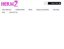 Tablet Screenshot of hermzboutique.com